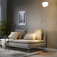Напольная лампа для чтения HEKTOGRAM IKEA 804.777.10 серебряный - изображение 3