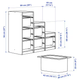 Стелаж TROFAST з контейнерами 99x44x94 cm IKEA 593.293.78 сірий - зображення 4