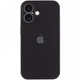Чехол Fiji Silicone Case Full Camera для Apple iPhone 16 Plus бампер накладка с защитой камеры Black - изображение 2