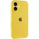 Чехол Fiji Silicone Case Full Camera для Apple iPhone 16 Plus бампер накладка с защитой камеры Sunny Yellow - изображение 1