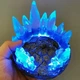 LED-подставка BauTech для фигурок с эффектом магмы и кристаллов 12 х 8 см Синий лед Синий (1014-971-00) - изображение 3