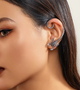 Кафы скорпион Fashion Jewerly серьги без прокола сербристый цвет моносерьга y2k бижутерия 2 шт (SVS) - изображение 4