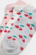 Набор детских коротких хлопковых носков H&M 7 пар р.31-33 cherry mix 0074 - изображение 2