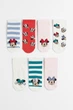 Набір коротких жіночих шкарпеток H&M 7 пар р.34-36 bright micky 0082 - зображення 1