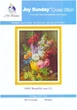 Набор для вышивания по нанесённой на канву схеме "Beautiful vase". AIDA 14CT printed , 50*63 см - изображение 2