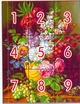 Набор для вышивания по нанесённой на канву схеме "Beautiful vase". AIDA 14CT printed , 50*63 см - изображение 3