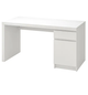 Комп'ютерний стіл MALM 140х65 см IKEA 602.141.59 білий - зображення 1