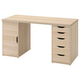 Компьютерный стол с тумбами LAGKAPTEN / ALEX 140x60 cm IKEA 695.216.20 - изображение 1