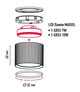 Світильник точковий накладний-врізний без лампи MAXUS Wave Downlight Base GX53 Black 2in1 - зображення 3