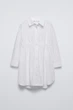 Подростковое платье-рубашка для девочки Zara 3333/038 140 см Белый - изображение 1
