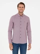Рубашка хлопковая мужская Pierre Cardin G021GL004-000-2083848(bordo) M Бордовая (8683858073574) - изображение 1