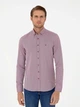 Рубашка хлопковая мужская Pierre Cardin G021GL004-000-2083848(bordo) L Бордовая (8683858073970) - изображение 3