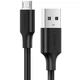 Кабель UGREEN US289 USB 2.0 to Micro-USB 1м 18W Nickel Plating Black (60136) - изображение 1