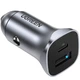 Автомобільний зарядний пристрій UGREEN EC305 30W USB+Type-C QC4.0 Grey (25845) - зображення 1