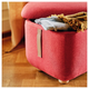 Подставка для ног с ящиком OSKARSHAMN IKEA 405.216.87 красный - изображение 2