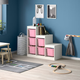 Стелаж TROFAST з контейнерами 99x44x94 cm IKEA 293.355.35 білий/рожевий - изображение 3