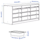 Стелаж з 9-контейнерами TROFAST 99x44x56 см IKEA 693.315.64 білий/зелений - зображення 4