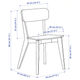 Кухонный стул LISABO IKEA 004.572.35 ясень - изображение 3