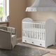 Дитяче ліжечко GONATT IKEA 304.670.92 білий - зображення 6