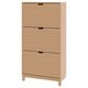 Тумба для взуття STALL 79x29x148 cm IKEA 005.302.26 дуб - зображення 1