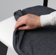 Кухонний стілець LISABO з м'яким сидінням IKEA 605.540.83 чорний/сірий - зображення 4
