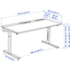 Комп'ютерний стіл MITTZON 120х60 cm IKEA 795.258.54 чорний - зображення 3