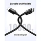 Кабель мультимедийный HDMI to HDMI 1.0m V2.0 Cafule 4K HD119 U (m448721) - изображение 2