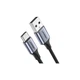Дата кабель USB 2.0 AM to USB-C 3.0m 3.0A 18W US288 Space Gray Ugreen (m481410) - зображення 1