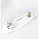 Скейт Пенни Борд Best Board C 40311 Со Светящимися Колесами Абстракция-2 Бело-Сине-Желтый - изображение 4