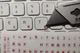 Наклейки на клавиатуру Best Key mini матовая прозрачная КРАСНАЯ, 56 кл. - изображение 3
