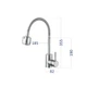 Змішувач для кухні Lidz Aria 015F41 з гнучким виливом (k35) LDARI015F41NKS45306 Nickel - зображення 2
