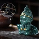 Фігурка для чайної церемонії Lesko ZBY-2407303 Король Мавп Green змінює колір від гарячої води - зображення 4