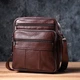 Зручна чоловіча сумка з натуральної шкіри Vintage 19,5х22,5х8 см (sum0027004) - зображення 10