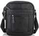Мужской мессенджер Tiding Bag A25-223A натуральная кожа 18×21×7 см Черный - изображение 1