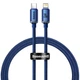 Кабель Baseus Crystal Shine Series Fast Charging Type-C to Apple iPhone 20W 1.2m Blue - изображение 1