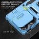 Ударостійкий чохол Camshield Army Ring для Xiaomi Redmi 13C/Poco C65 Блакитний - изображение 5