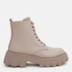 Женские демисезонные берцы кожаные высокие PARADIZE SHOES B-1014 37 24 см Бежевые (ROZ6501021850) - изображение 1