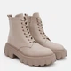 Женские демисезонные берцы кожаные высокие PARADIZE SHOES B-1014 37 24 см Бежевые (ROZ6501021850) - изображение 2