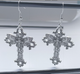 Сережки кресты Fashion Jewerly бабочка бражник с крыльями в корейском стиле y2k готика (SVS) - изображение 2