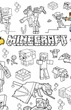 Шпалери-розмальовки Minecraft 100х130 см. + тубус - зображення 3