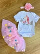Одежда для куклы высотой 55-60 см Reborn Baby Doll Cloth 3 Кукольная одежда бодик и юбочка - изображение 2