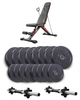 Набор Elitum Titan гантели 2х31кг с скамьей Hop-Sport HS-2080 HB - изображение 1