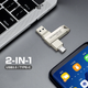 USB Флешка 2в1 256GB Type-C/USB 3.0 для телефона и компьютера MicroDrive Серый - изображение 8