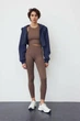 Топ спортивний H&M 271143646 M Темно-Коричневий - зображення 4
