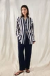 Штани з льоном H&M 271145316_navy XXL Темно-синій - зображення 1
