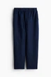 Штани з льоном H&M 271145316_navy XXL Темно-синій - зображення 6