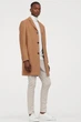 Пальто с шерстю H&M 270863429_brown 50 Коричневий - зображення 3