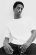 Футболка оверсайз H&M 271003662_white S Белый - изображение 5