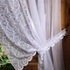 Фіранка кухонна коротка готова Мері біла пелюстки 460 *170 см - зображення 4