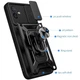 Протиударний чохол Armor Ring + захиcт камери для Samsung Galaxy A07 (A075) case Simon чорний - изображение 7